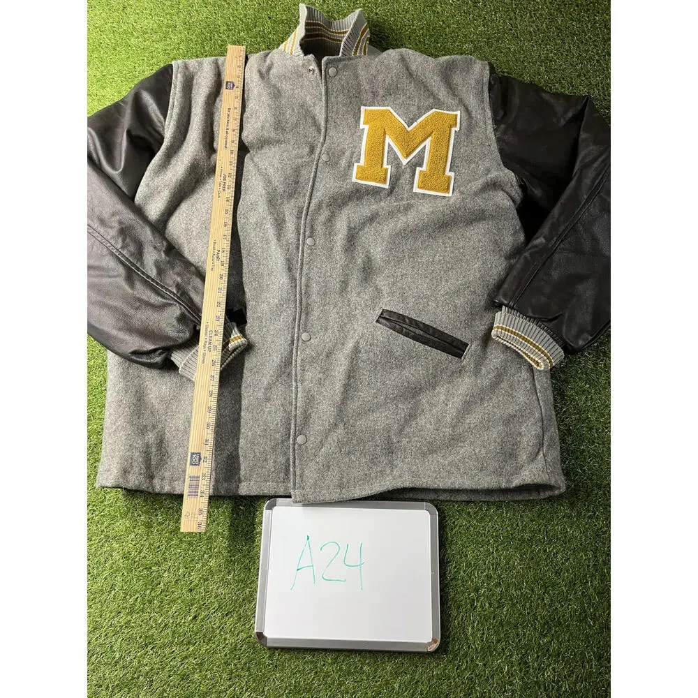 Vintage MAVerick Varsity Letterman Jacket‎ Quilted Lining Mens 54 L 3X